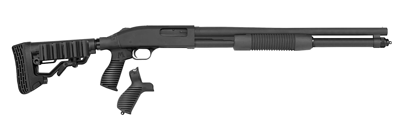 Mossberg 590 Tactical, 20” Barrel, Bead Sight, Flex Adjustable