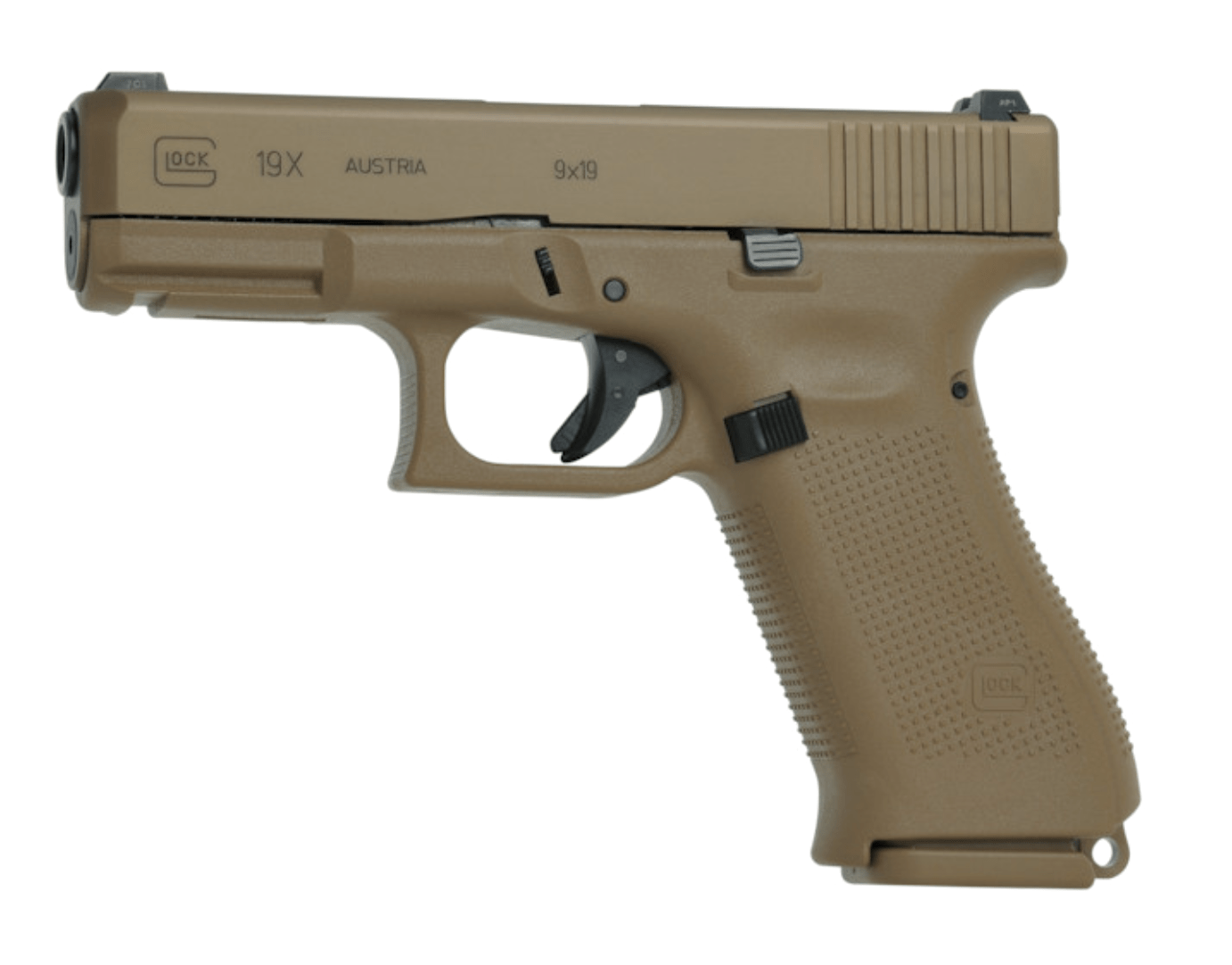 Glock 19X Gen5, 4.17” Barrel, 9mm, Coyote
