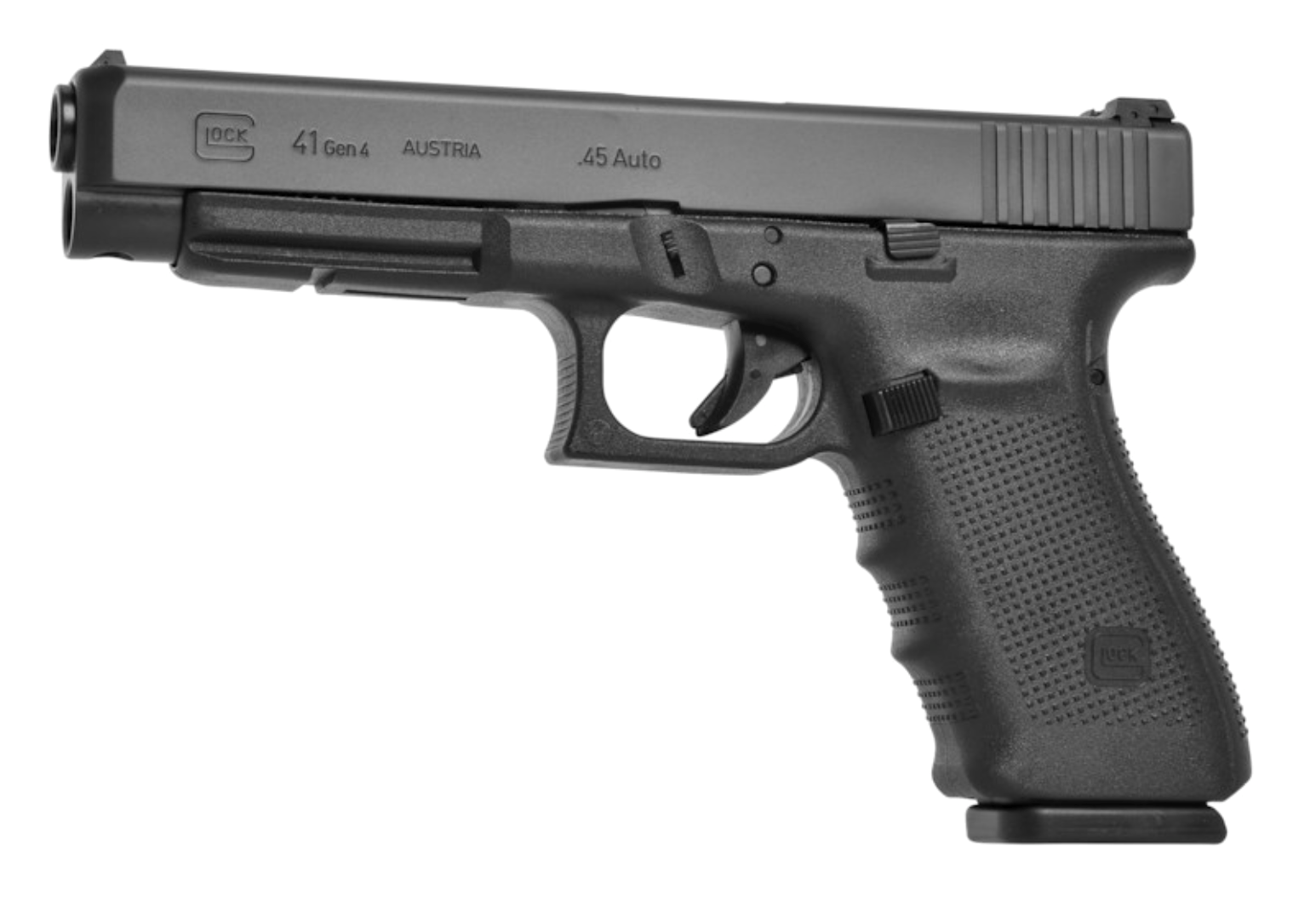 Glock 41 Gen4, 5.31” Barrel, 45 ACP, Black