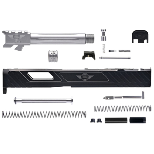 L2D Combat, Tyton Glock 19 GEN5 Complete Upper, Black DLC Slide/Stainless Threaded Barrel