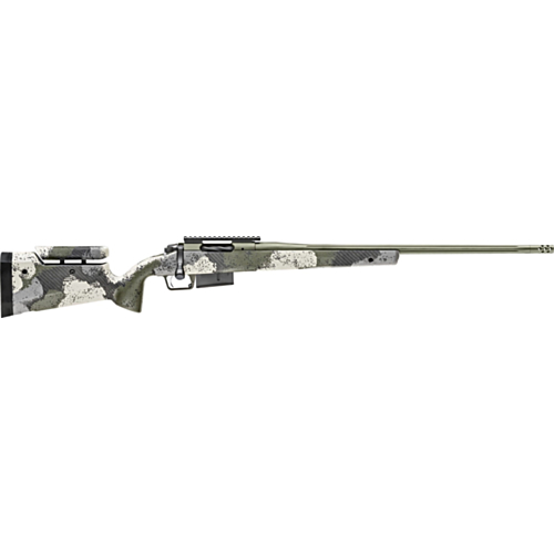 Springfield Armory, 2020 Waypoint, Adjustable CF Stock, 24.00” 416 Fluted Barrel, Evergreen Camo, 6.5 PRC