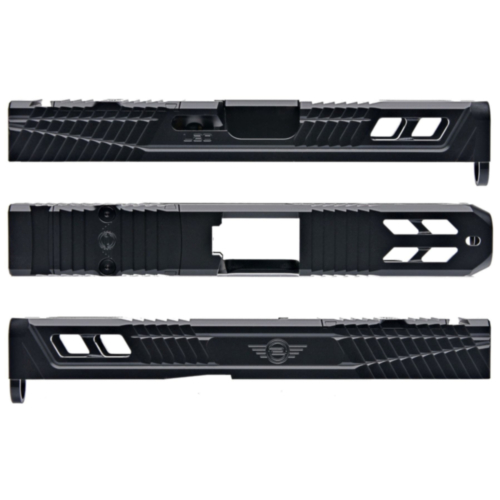 L2D Combat, Catalyst Glock 19 GEN5 Stripped Slide, Black DLC