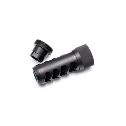Area 419, Sidewinder Self-Timing Muzzle Brake, 30 Cal, 5/8x24 TPI, Black Nitride