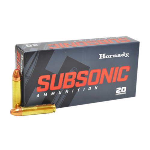 Hornady Ammo, 450 Bushmaster 395 Grain Sub-X, Subsonic, 20 Rounds
