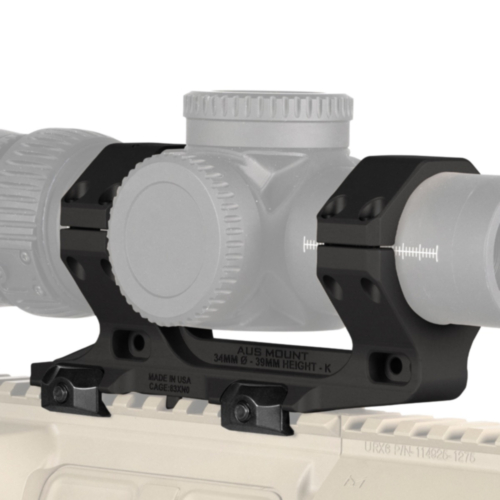 Reptilia, AUS Optic Mount 34mm, 1.70" Height, Short, Black