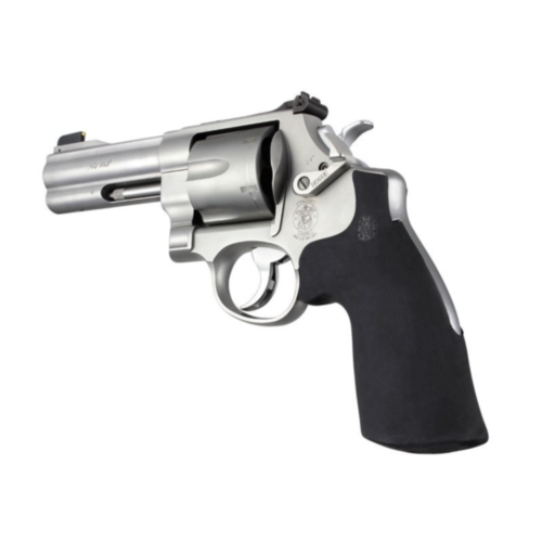 Hogue Grips, S&W N Frame, Round Frame Conversion, Rubber Monogrip, No Finger Grooves, Black