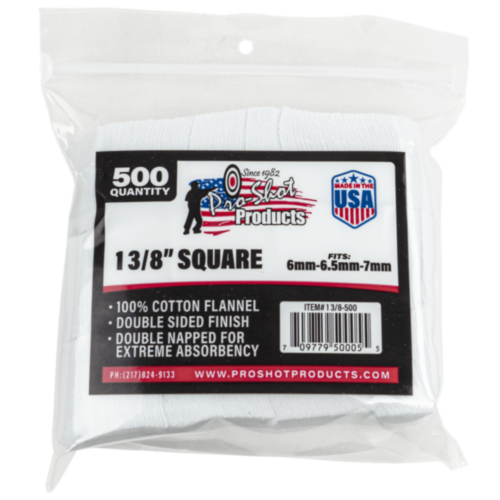 ProShot Patches 6mm - 7mm 1-3/8" 500 Count
