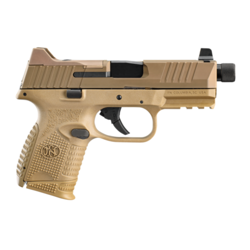 FNH, FN509 Compact Tactical, 4.32” Threaded Barrel, Optic Ready, FDE, 9mm