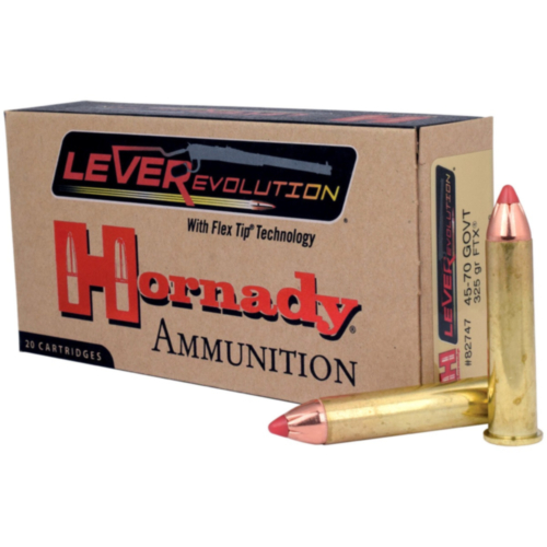 Hornady Ammo, 45-70 Govt 325 Grain FTX, LEVERevolution, 20 Rounds — RDSC