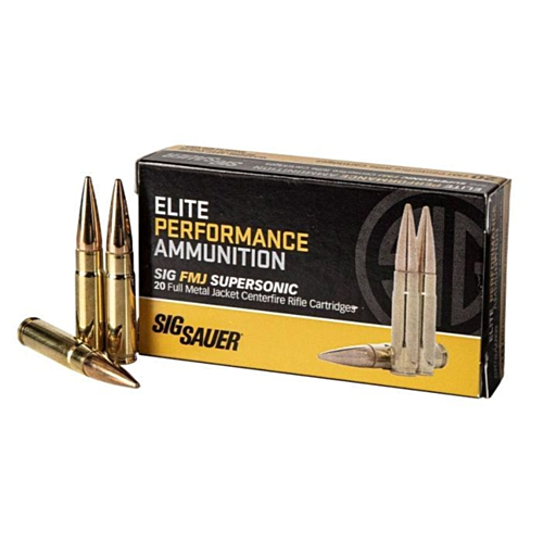 Sig Sauer Ammo, 300 Blackout Elite Ball 125 Grain FMJ, 20 Rounds — RDSC