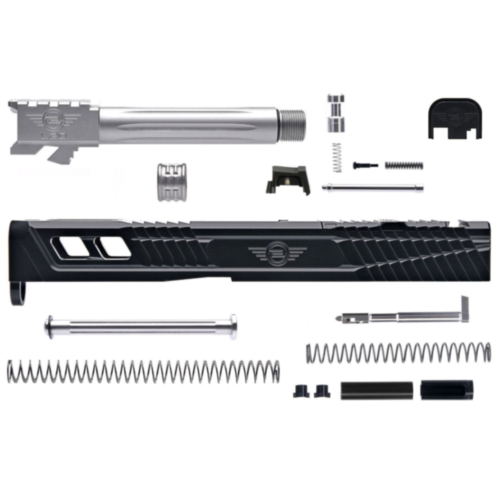 L2D Combat, Catalyst Glock 19 GEN5 Complete Upper, Black DLC Slide/Stainless Threaded Barrel