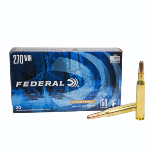 Federal Ammo, 270 Win 150 Grain Power-Shok SP RN, 20 Rounds — RDSC
