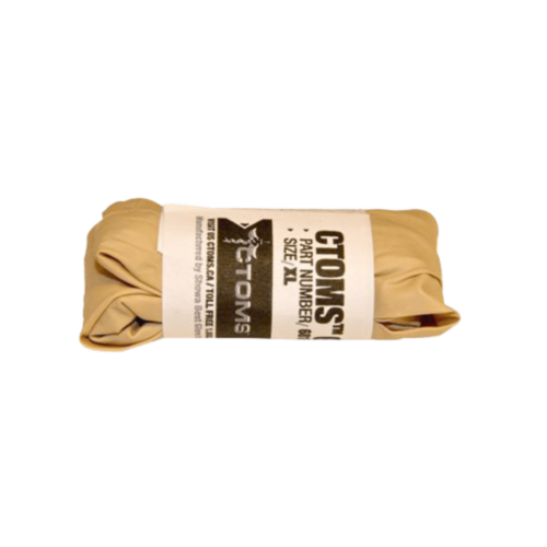 CTOMS Nitrile Tan Gloves, 1 Pair, Large