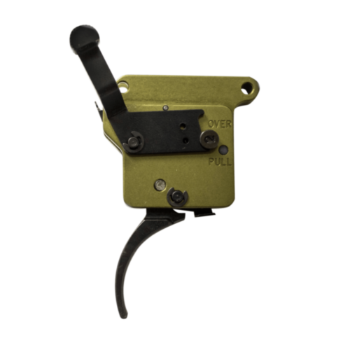 Timney Triggers, Remington 700 Elite Hunter, Thin Curved Blade, Safety, Black
