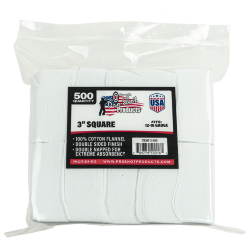 ProShot Patches 12GA - 16GA 3" 500 Count