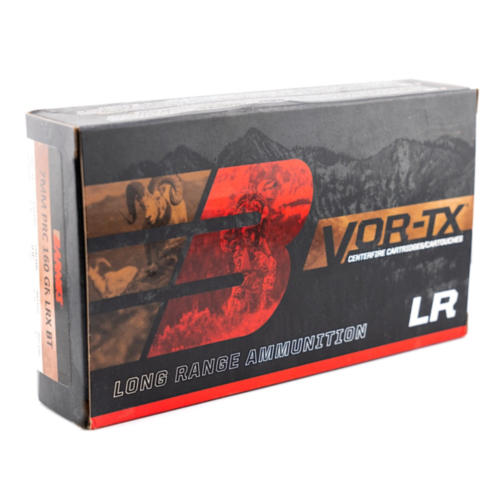 Barnes Ammo, VOR-TX LR, 7mm PRC 160gr LRX BT, 20 Rounds