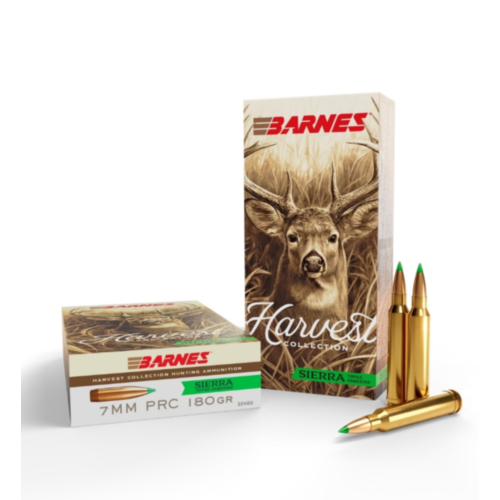 Barnes Ammo, Harvest 7mm PRC, 180 Grain Sierra TGK, 20 Rounds
