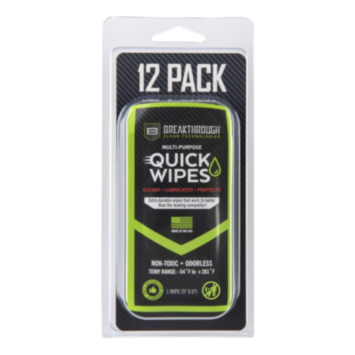 Breakthrough Clean, Multi-Purpose CLP Quick Wipes, 5" x 6", 12-Pack