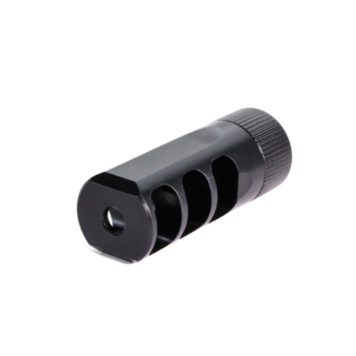 Faxon Firearms, Gunner 7.62mm 3 Port Muzzle Brake, 5/8X24 TPI, Black NItride