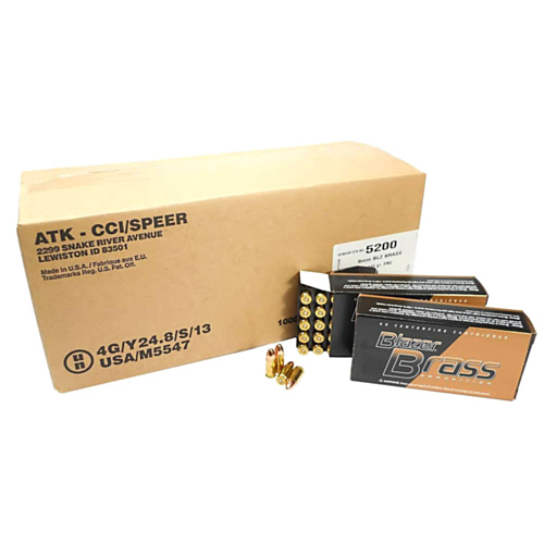 Blazer Ammo, 9mm 115 Grain FMJ, 1000 Rounds — RDSC