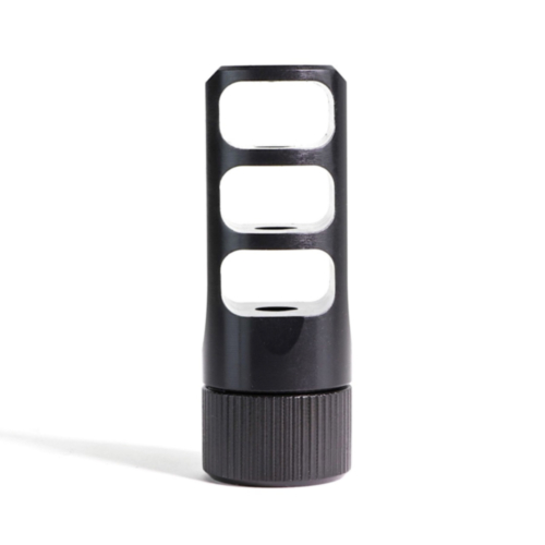 Faxon Firearms, Gunner 450 Bushmaster 3 Port Muzzle Brake, 11/16X24 TPI, Black Nitride