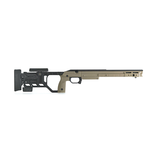 KRG Kinetic Research Group, Whiskey-3 Chassis, Folding Stock, Remington 700 Long Action, Flat Dark Earth