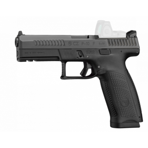 CZ Arms, CZ P-10 F, 4.50” Barrel, Optic Ready, Black, 9mm