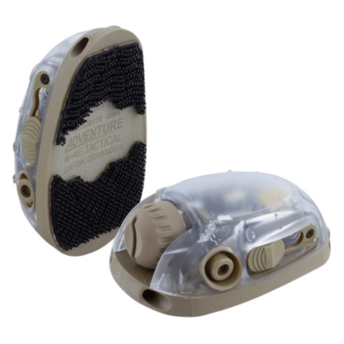 Adventure Tactical, Trilobyte Gen4 Helmet Beacon, Red/Green/White/IR, Auto Synch, Auto Vibe, Tan
