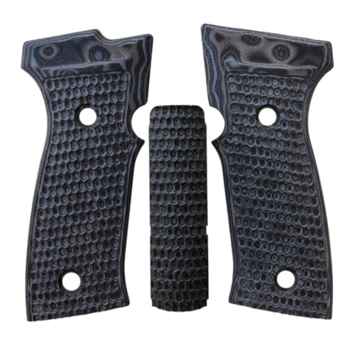 Hogue Grips, Sig Sauer P320 AXG, G10 Piranha, Black/Grey