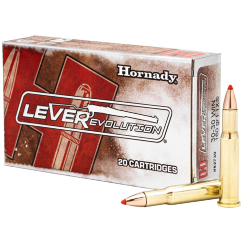 Hornady Ammo, 30/30 Win 160 Grain FTX, LEVERevolution, 20 Rounds
