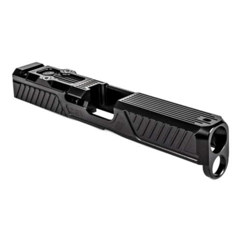 ZEV Technologies, Z19 Citadel Stripped Slide w/RMR Plate, Glock 19 GEN5, Black DLC