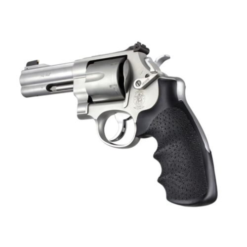 Hogue Grips, S&W N Frame, Round Frame, Rubber Monogrip, Finger Grooves, Black
