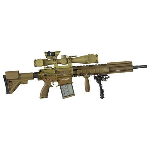 Heckler & Koch G28 Z, 16.50” Barrel, Extended Length Rail, G28 Stock, Schmidt & Bender 3-20X50, Aimpoint Micro T1, RAL8000