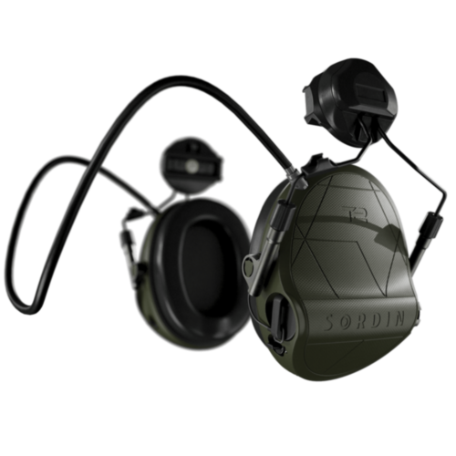 Sordin Supreme T2 ARC Rails Headset, Green