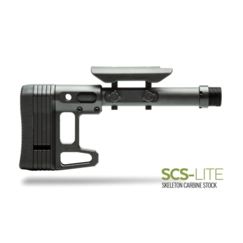MDT Skeleton Carbine Stock, SCS Lite, Black Cerakote