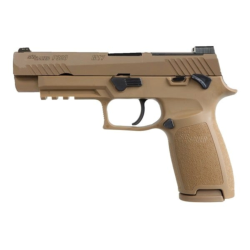 Sig Sauer P320 M17, 4.70” Barrel, SigLite Night Sights, Coyote PVD Finish, Manual Safety, 9mm