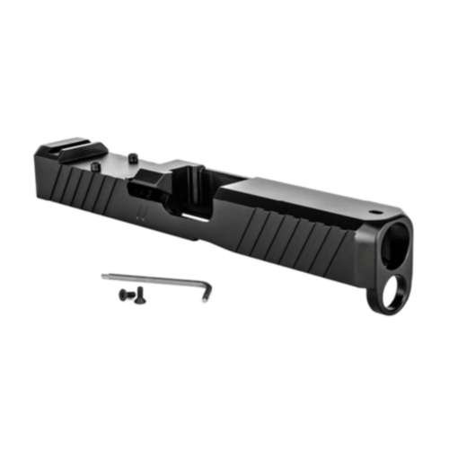 ZEV Technologies, Z19 Duty Stripped Slide w/RMR Cut, Glock 19 GEN5, Black DLC