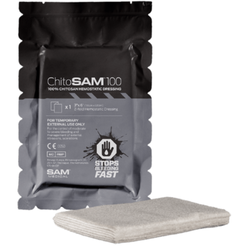 CTOMS ChitoSAM 100 Hemostatic Dressing, 3”X6’ Z-Fold