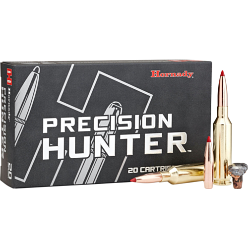 Hornady Ammo, 6.5 PRC 143 Grain ELD-X, Precision Hunter, 20 Rounds