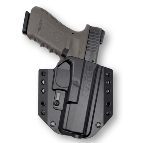 Bravo Concealment, OWB BCA 3.0 Holster, Glock 17/22/17MOS GEN3/4/5, Right Hand, Black