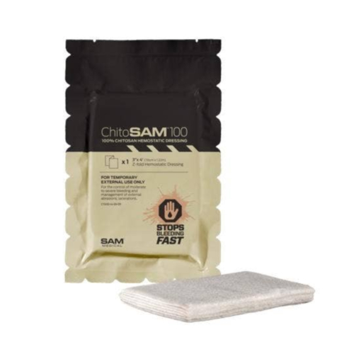 CTOMS ChitoSAM 100 Hemostatic Dressing, 3”X4’ Z-Fold