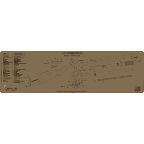 Cerus Gear, Mossberg 500 XXL Schematic Gun Cleaning Mat, Coyote