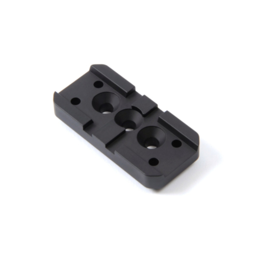 Unity Tactical, FAST LPVO Mount Offset Optic Adapter Plate, Aimpoint Micro, Black — RDSC