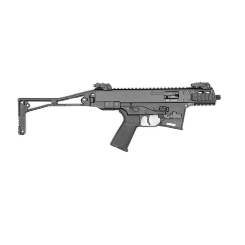 B&T GHM9-G Compact Semi-Auto Carbine, 4.3" Barrel, Folding Wire Stock, Glock Magazines, Black
