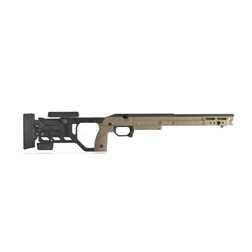 KRG Kinetic Research Group, Whiskey-3 Chassis, Folding Stock, Remington 700 Short Action, Flat Dark Earth