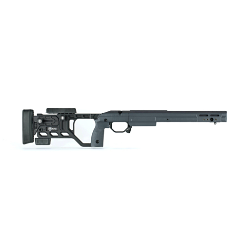 KRG Kinetic Research Group, Whiskey-3 Chassis, Folding Stock, Remington 700 Short Action, Stealth Grey