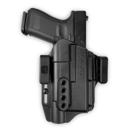 Bravo Concealment, IWB Torsion 3.0 Light Bearing Holster, Glock 19/23/17/22/19X/19MOS/17MOS GEN3/4/5, Surefire X300 UA/UB, Right Hand, Black