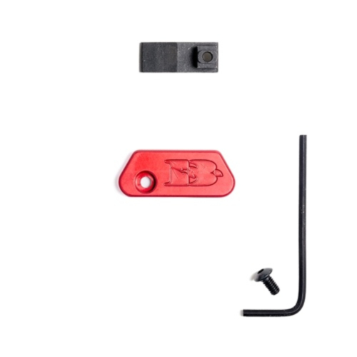Briley Beretta 12/28GA EZ Bolt Release Lever Kit, Tactical, Anodized Red