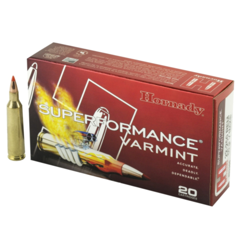 Hornady Ammo, 22-250 50 Grain V-MAX, Superformace Varmint, 20 Rounds