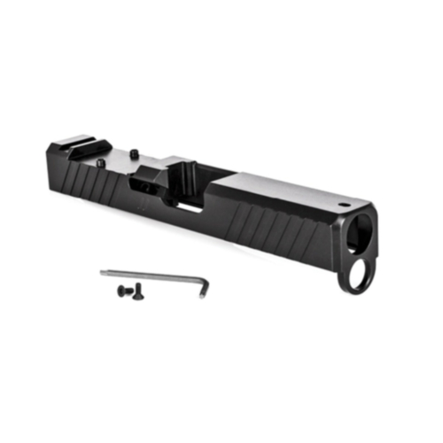 ZEV Technologies, Z19 Duty Stripped Slide w/RMR Cut, Glock 19 GEN3, Black DLC